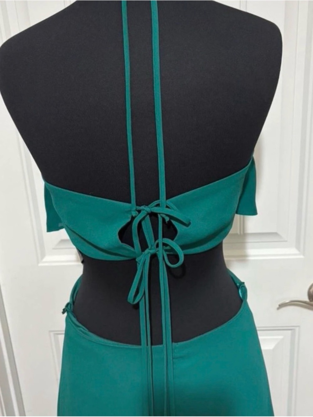 Gianni Bini Teal Backless Halter Maxi Dress - Picture 6 of 6